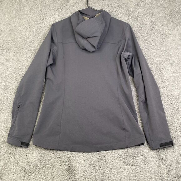 REI Jacket Full Zip Twisp Size Medium Black Softshell Hooded Stretch Outdoor - Picture 11 of 11